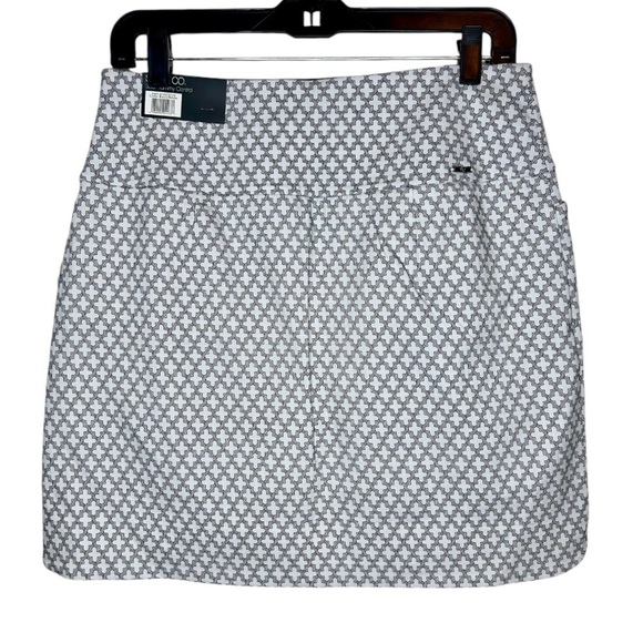 S.C. & C.O. Tummy Control Black & White Geometric Print Skort Women’s Size M - Picture 2 of 11